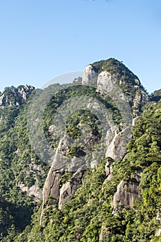 Sanqingshan mountain scenery