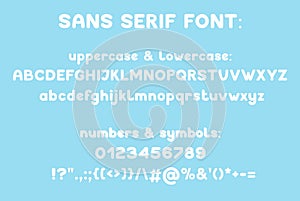 Sans serif modern typeface