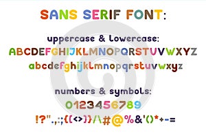 Sans serif modern typeface