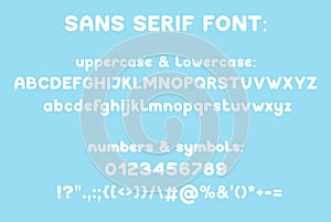 Sans serif modern typeface photo
