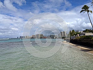 Sans Souci Beach, walkway, and ocean water