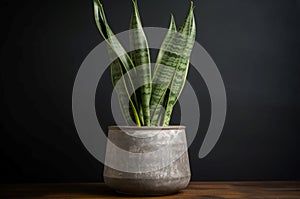 Sansevieria plant room. Generate AI