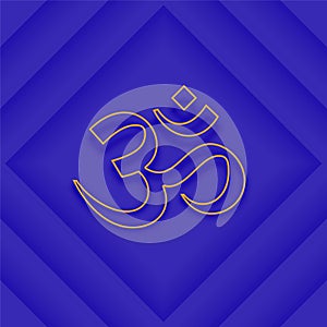 sanskrit mantra om symbol background for spiritual meditation and yoga