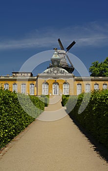 Sanssouci garden new chambers in Potsdam, by Ber