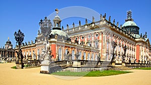 The Sanssouci palace in Potsdam, Germany.