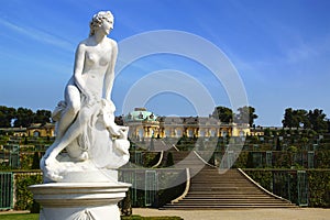 The Sanssouci palace in Potsdam, Germany.