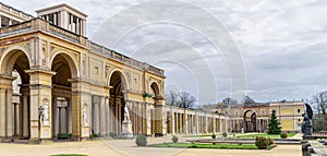 Sanssouci Royal Palace and Park in Potsdam. Ancient architecture of Germany