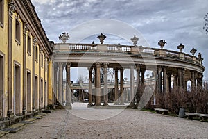 Sanssouci Royal Palace and Park in Potsdam. Ancient architecture of Germany