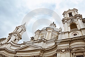 Sant'Agnese in Agone, Baroque Church in Rome, Italy