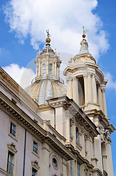 Sant Agnese church in Piazza Navona Rome