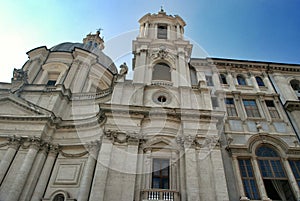 Sant Agnese Church in Piazza Navona in Rome, Italy