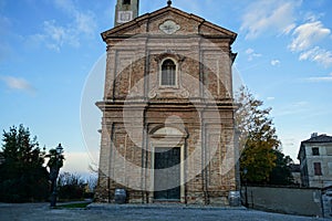 Church of Sant`Agostino in Monforte d`Alba, Piedmont - Italy photo