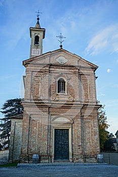 Church of Sant`Agostino in Monforte d`Alba, Piedmont - Italy photo