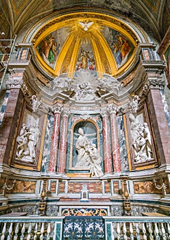 Side chapel in the Church of Sant`Agostino in Rome, Italy. photo