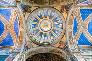 The dome of the Church of Sant`Agostino in Rome, Italy. photo