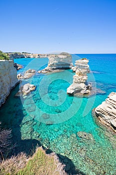 Sant Andrea, Apulia - Erosion shaped the coastline around the cl