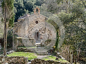 Sant Aniol Ermitage in Catalonia, Spain