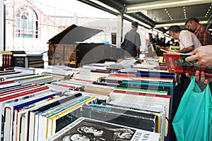 Sant Antoni secondhand book market in Barcelona