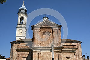 Sant`Antonio Abate church at Bereguardo Pavia, Italy photo
