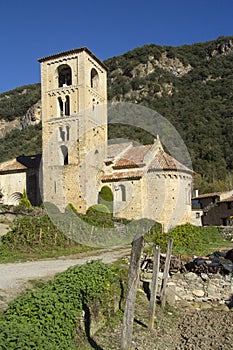 Sant Cristofor Church in Beget village, Garrotxa, Girona province, Spain