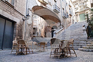 Sant Domenec Stairs in Girona photo