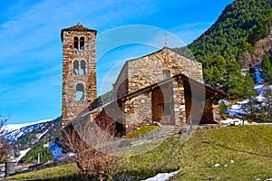 Sant Joan de Caselles chuch Canillo Andorra photo