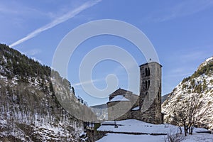 Sant Joan de Caselles Church built in the 11-12th century, Andorra. photo