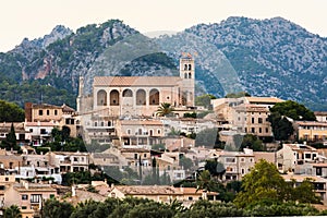 Sant Llorenc church, Selva village, Mallorca photo