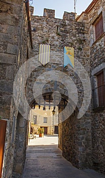 Sant Llorenc de la Muga medieval entrance gate