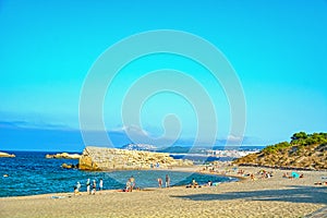 Sant Marti d\'Empuries (L\'Escala) beach on Costa Brava, Catalonia, Spain