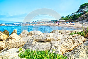 Sant Marti d\'Empuries (L\'Escala) beach on Costa Brava, Catalonia, Spain