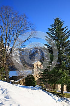 Sant MarÃÂ§al chapel (Montseny, Catalonia, Spain) photo