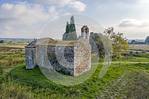 Sant Nazari de les Olives is a church in the municipality of Peralada Spain photo