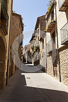 Sant Pau Street in Solsona, Lleida, Catalonia, Spain. photo