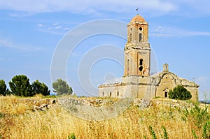 Sant Pere Church in Poble Vell de Corbera d'Ebre in Spain