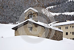 Sant Pere del Tarter church in El Tarter. Canillo. Principality of Andorra photo