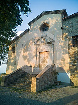 Sant Quirze and Santa Julita church entrance