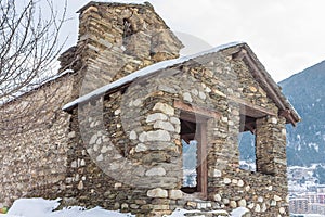 Sant Roma de les Bons romanic church located at Encamp, Andorra