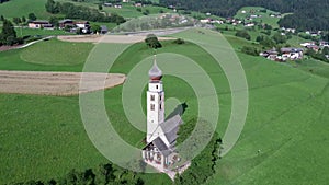 Sant valentine church aereal view