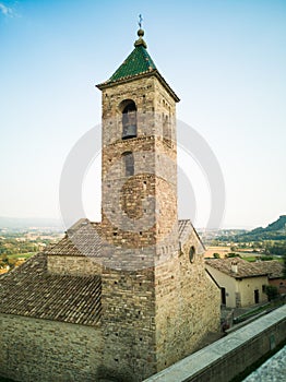 Sant Vicens de Malla romanesque clock tower photo