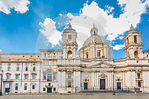Santa Agnese in Agone, 17th-century Baroque church in Rome, Italy. It faces onto the Piazza Navona, one of the main urban spaces