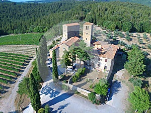 Santa Agnese church in chianti region