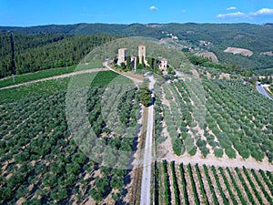 Santa Agnese church in chianti region