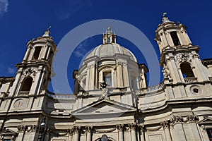 Santa Agnese Church dome and belfry