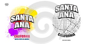 Santa Ana, California, two logo artworks