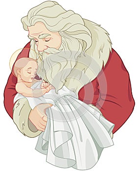 Santa and Baby Jesus