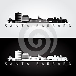 Santa Barbara, California skyline