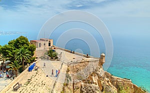 Santa Barbara Castle in Alicante, Spain