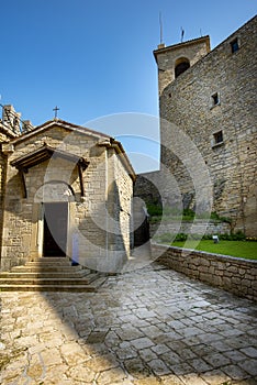 Santa Barbara Chapel in Guaita Tower