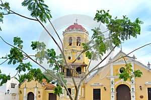 Santa Barbara Church and Tree